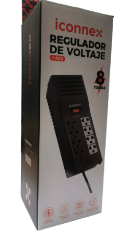 Regulador de voltaje 8 tomas