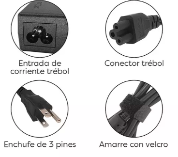 Cargador para portatil HP punta amarilla