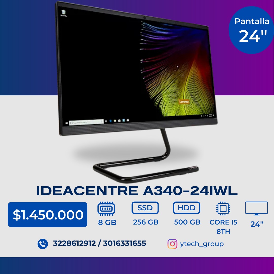 Portátil Lenovo ideacentre A340-24IWL  24"