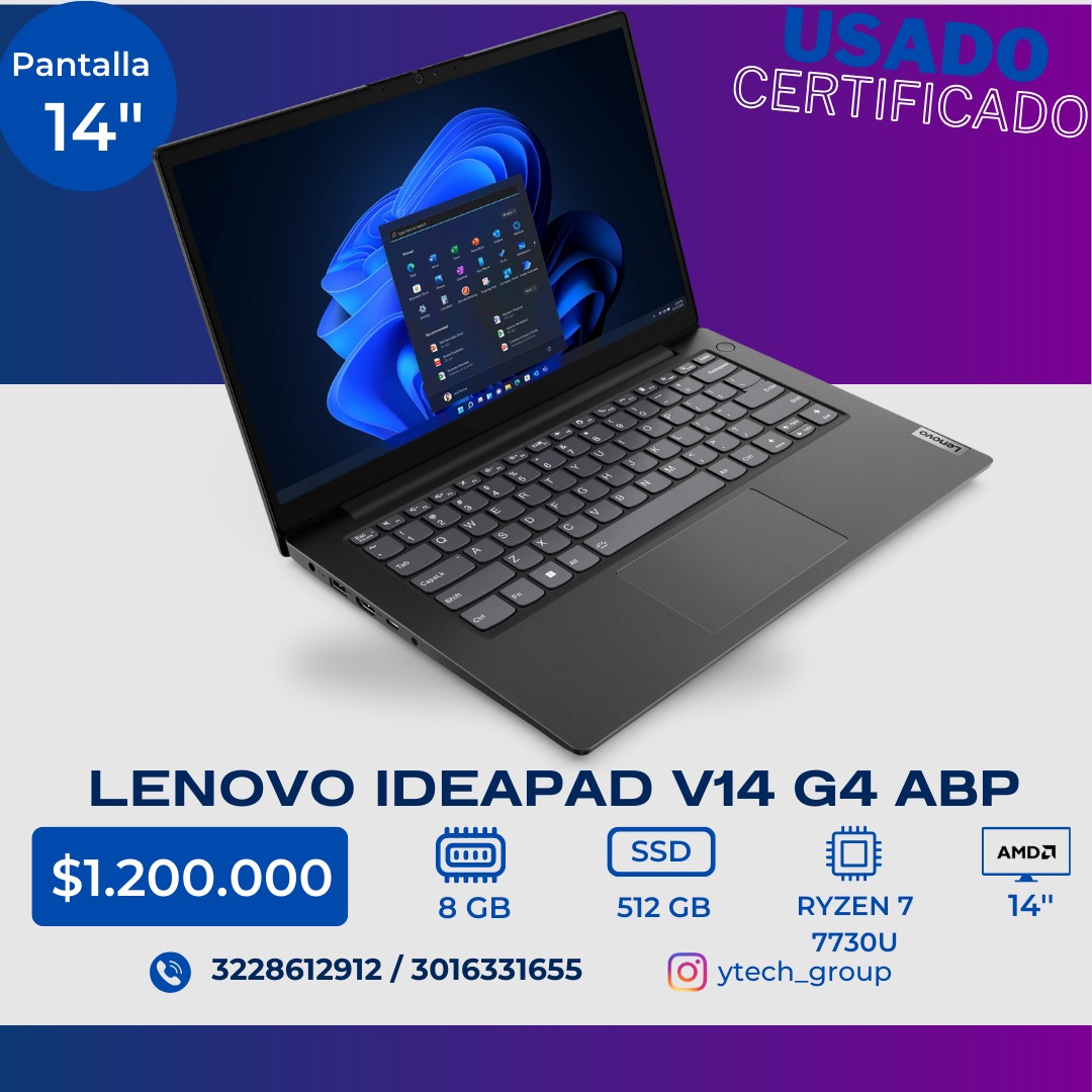 Portátil Lenovo ideapad V14 G4  ABP 14"