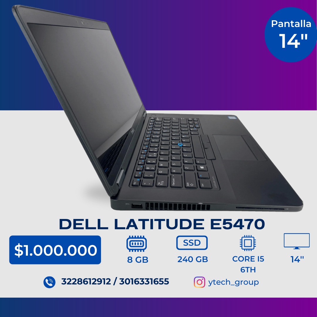 Portátil Dell latitude E5470 14"